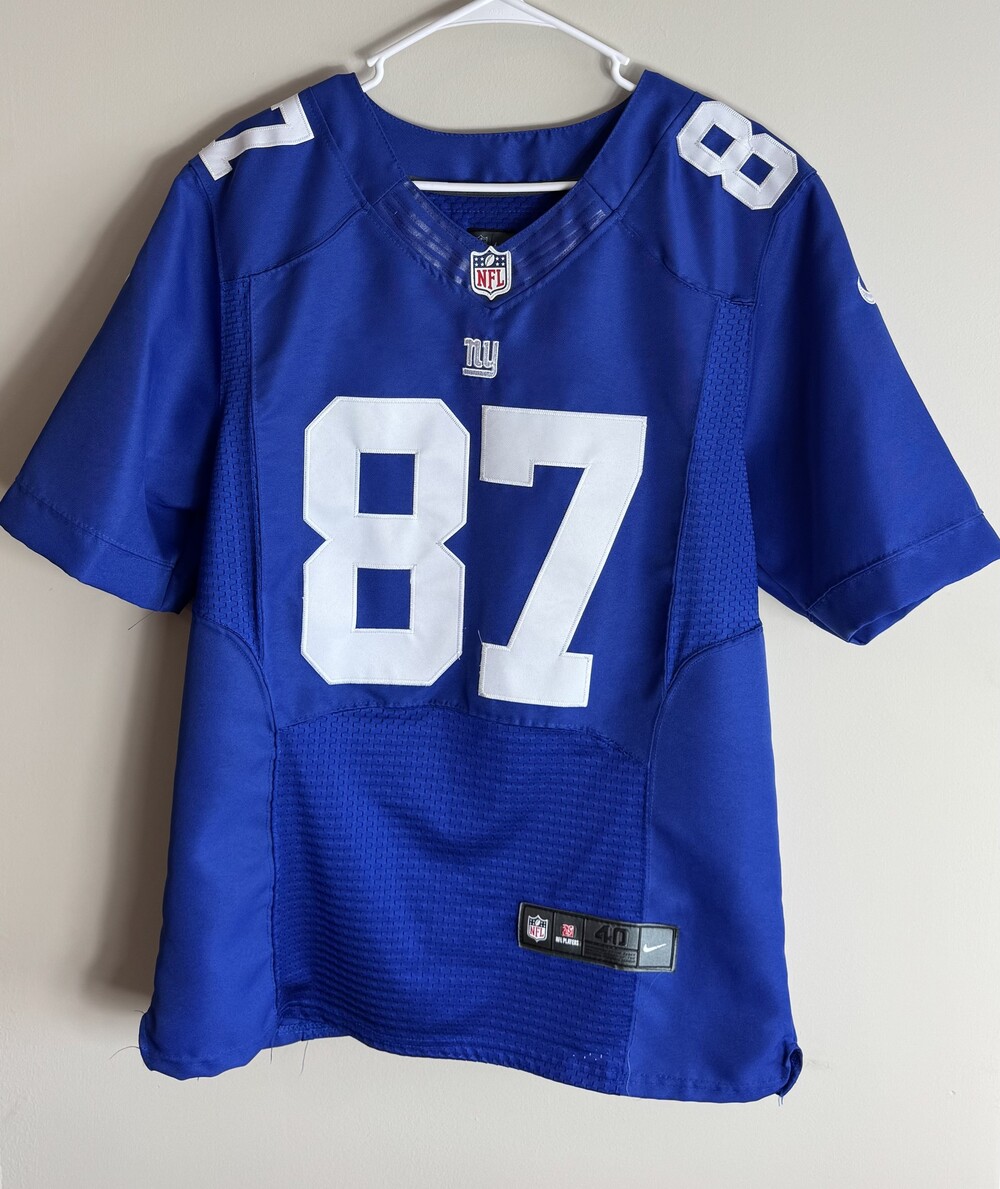 Nike NFL On Field Jersey Size 40 Medium Blue Polyester Shepard 87